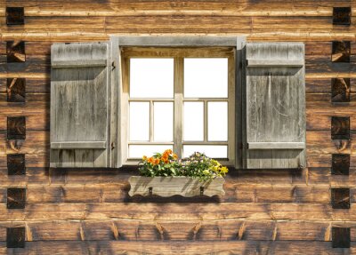 geïsoleerd berghut venster