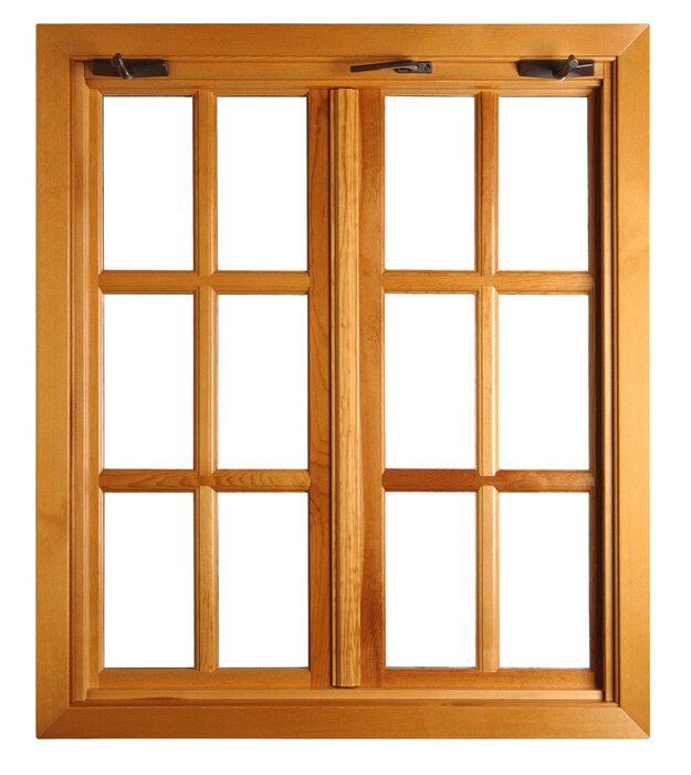 Fotobehang Geïsoleerde raamkozijn