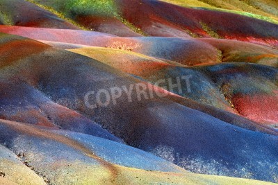 Fotobehang Gekleurd zand in de woestijn
