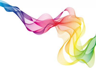 Fotobehang Gekleurde diagonale golf