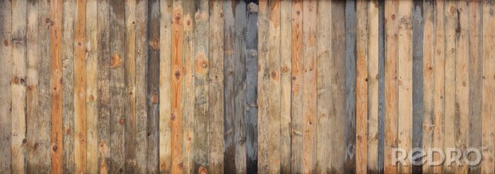 Fotobehang Gekleurde houten planken