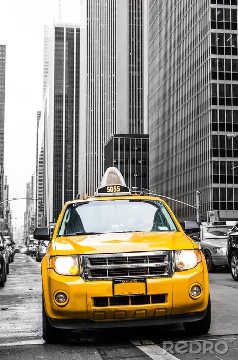Fotobehang Gele taxi in New York City