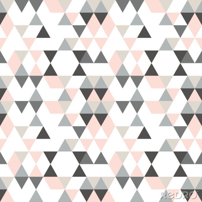 Fotobehang Geometrisch patroon met kleine driehoekjes