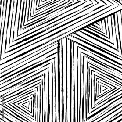 Fotobehang Geometrisch patroon met zwarte en witte strepen