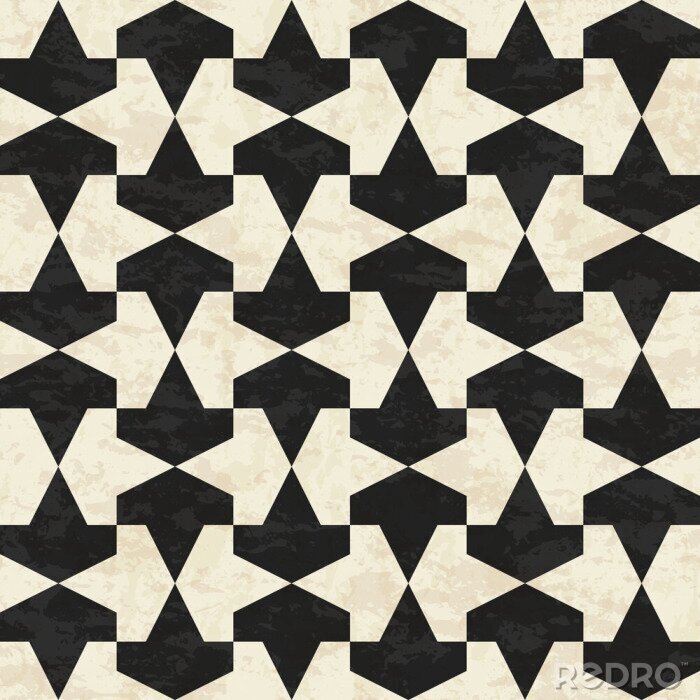 Fotobehang Geometrisch zwart-wit motief