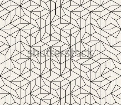 Fotobehang Geometrisch zwart-wit patroon