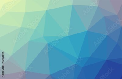 Fotobehang Geometrische achtergrond in een blauwgroene tint