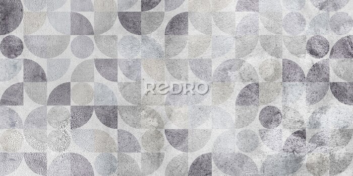 Fotobehang Geometrische grijze vormen