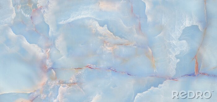 Fotobehang Gepolijst blauw marmer als een wolk