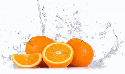 Fotobehang Gesneden sinaasappels fruit