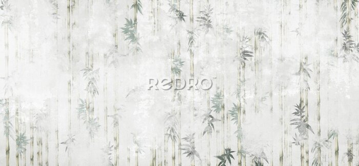 Fotobehang Getextureerde bamboe