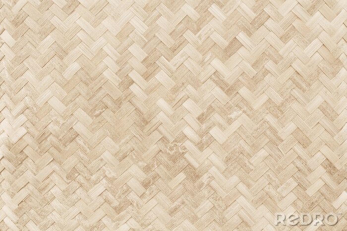 Fotobehang Geweven mat van natuurlijke vezels