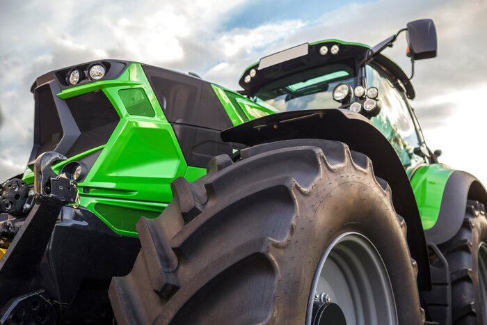 Fotobehang Gewone moderne trekker