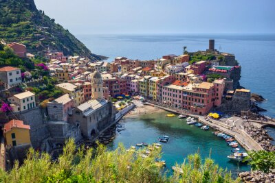 Fotobehang Gezien Vernazza dorp - Cinque Terre - Italië