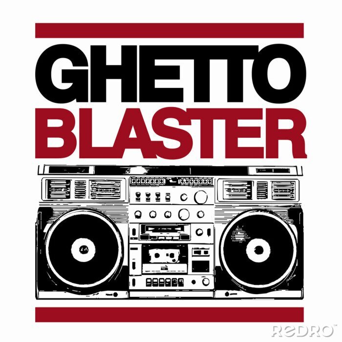 Fotobehang Ghetto Blaster