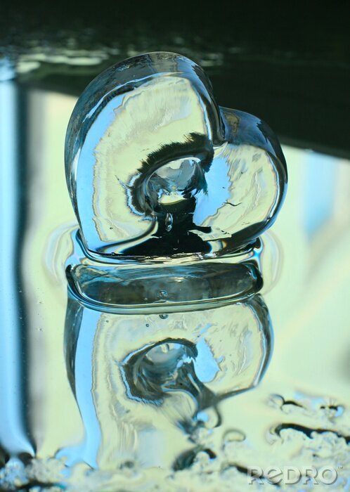 Fotobehang glazen hart