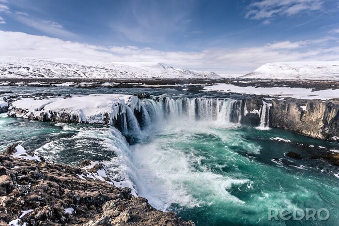 Fotobehang Godenwaterval in IJsland