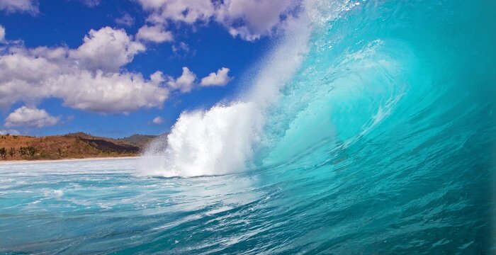 Fotobehang Golf op de exotische zee
