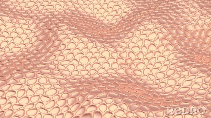 Fotobehang Golvende roze 3D-textuur