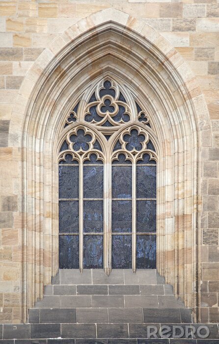 Fotobehang Gotisch venster