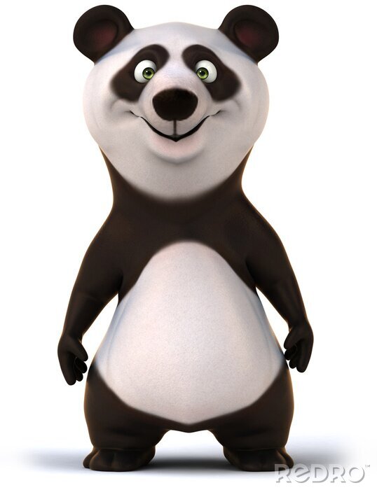 Fotobehang Grappige panda
