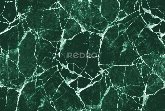 Fotobehang Green marble texture - seamless tile 
