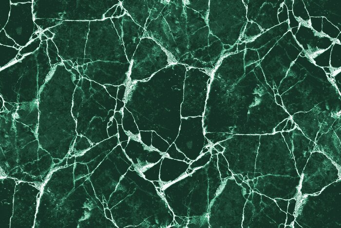 Fotobehang Green marble texture - seamless tile 