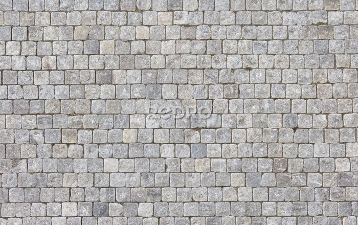 Fotobehang Grijze bakstenen muur