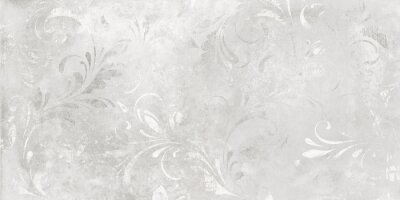 Fotobehang Grijze betonnen achtergrond met ornamenten