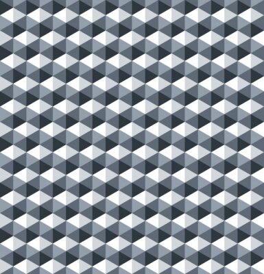 Fotobehang Grijze hexagons in 3D