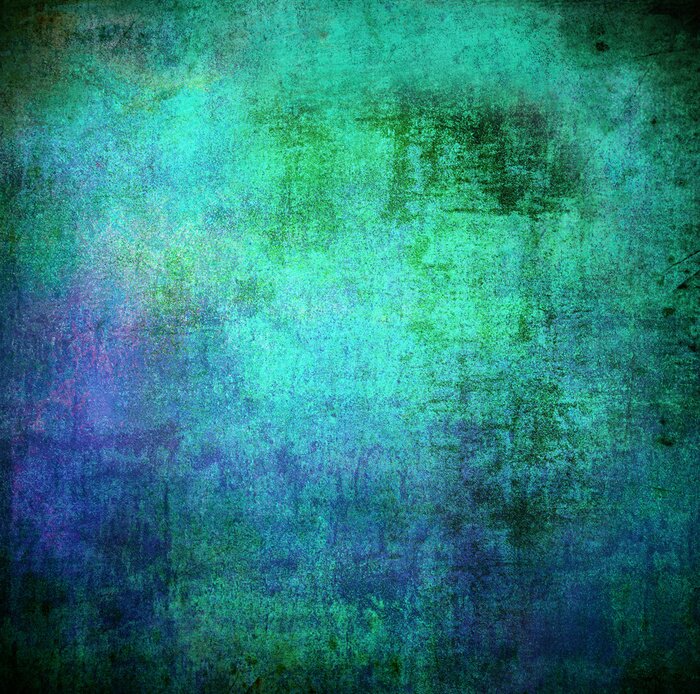 Fotobehang Groen en blauw metaal textuur