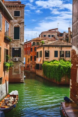 Fotobehang Groen Venetië op een zonnige dag