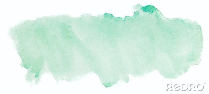 Fotobehang groene aquarel textuur