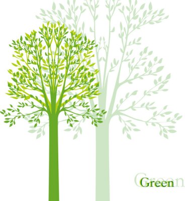 Groene grafische boom