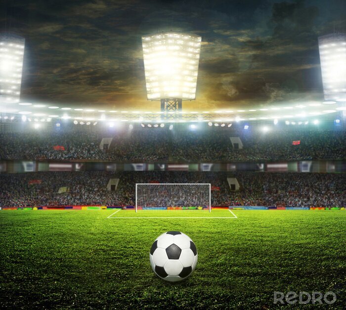 Fotobehang Groot voetbalstadion