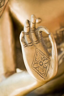 Hand van de gouden Boeddha