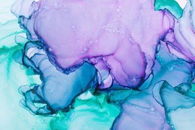 Fotobehang Handgeschilderd kunstwerk met een abstracte achtergrond