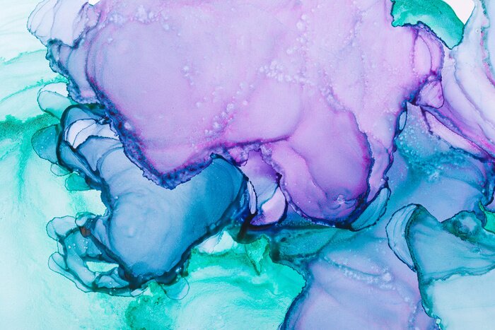 Fotobehang Handgeschilderd kunstwerk met een abstracte achtergrond