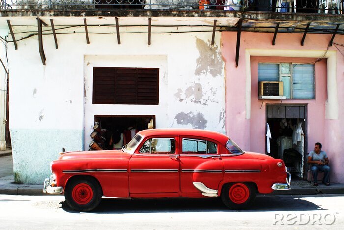 Fotobehang havana auto