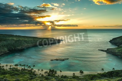 Fotobehang Hawaï en de zonsopgang