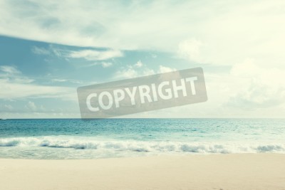 Fotobehang Helder zicht op het strand