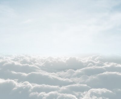 Fotobehang Heldere lucht en wolken