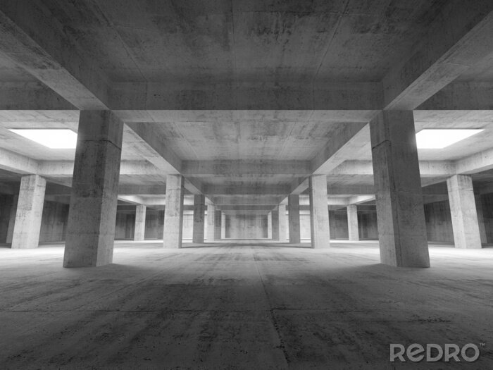 Fotobehang Heldere ruwe tunnel