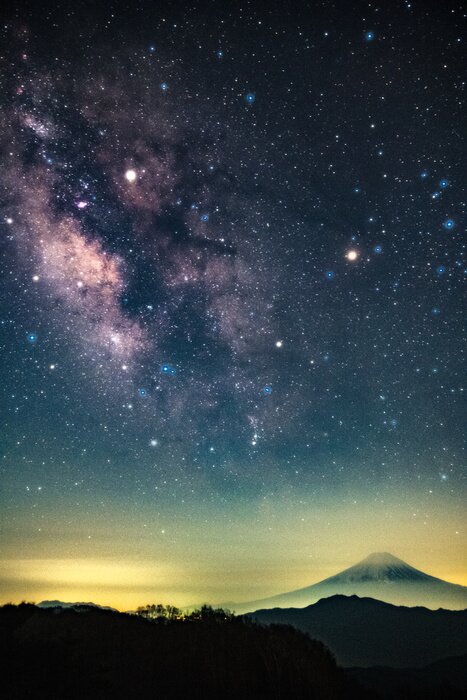 Fotobehang Hemel 's nachts met sterren