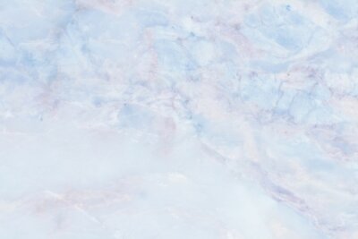 Fotobehang Hemelsblauw marmer met roze patroon