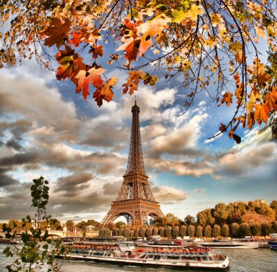 Fotobehang Herfstdag in Parijs