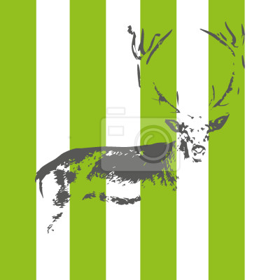 Behang Herten In Het Bos Struik