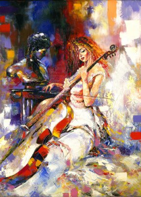 Het meisje en een cello