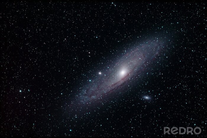 Fotobehang Het prachtige Andromeda-sterrenstelsel tussen de sterren