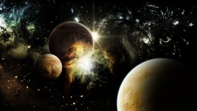 Het thema van de kosmos en ongewone nevels